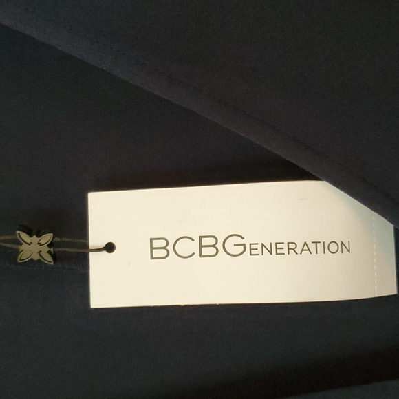 BCBG Navy wrap dress - Picture 3 of 8